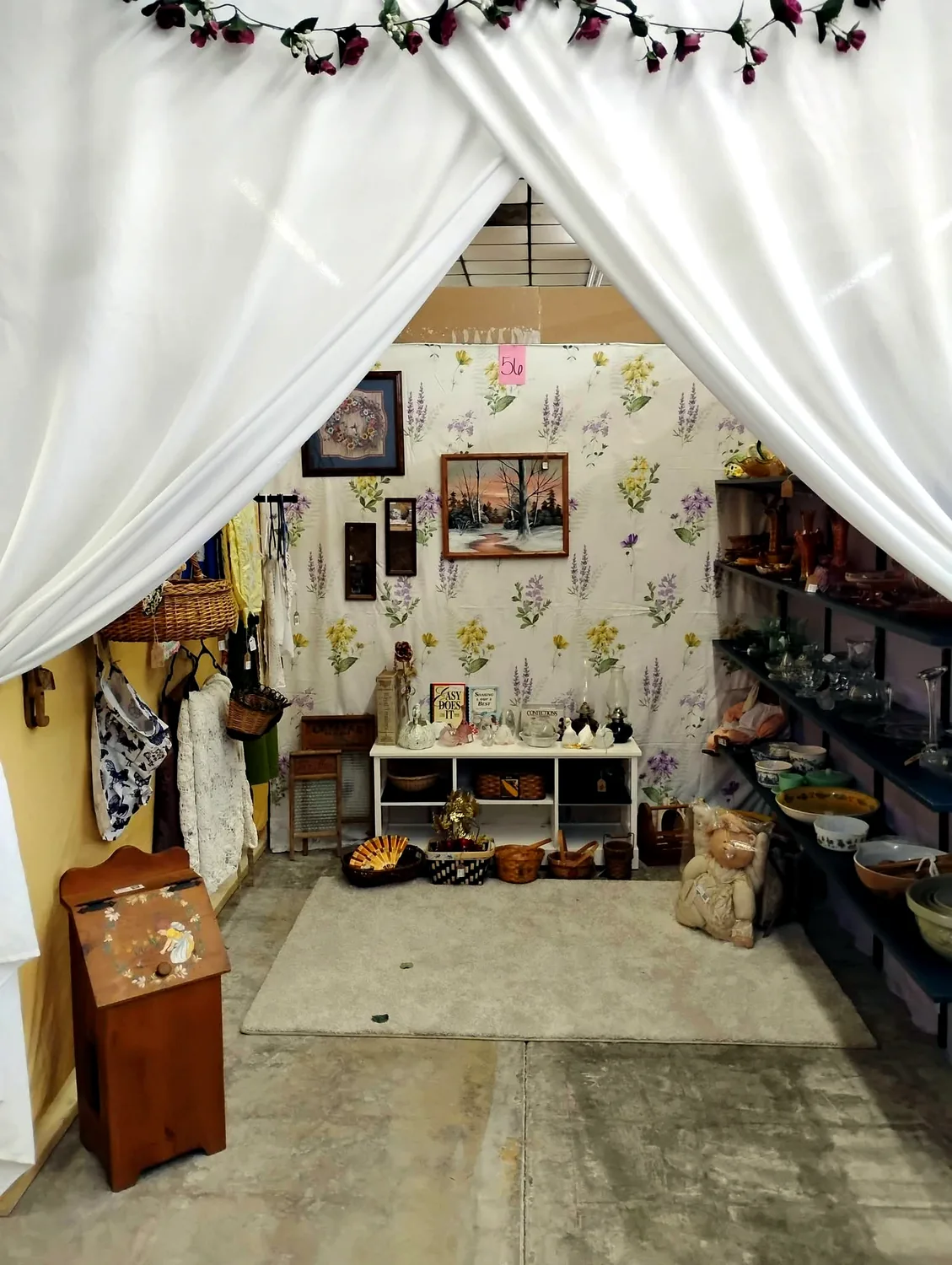 Curated booth