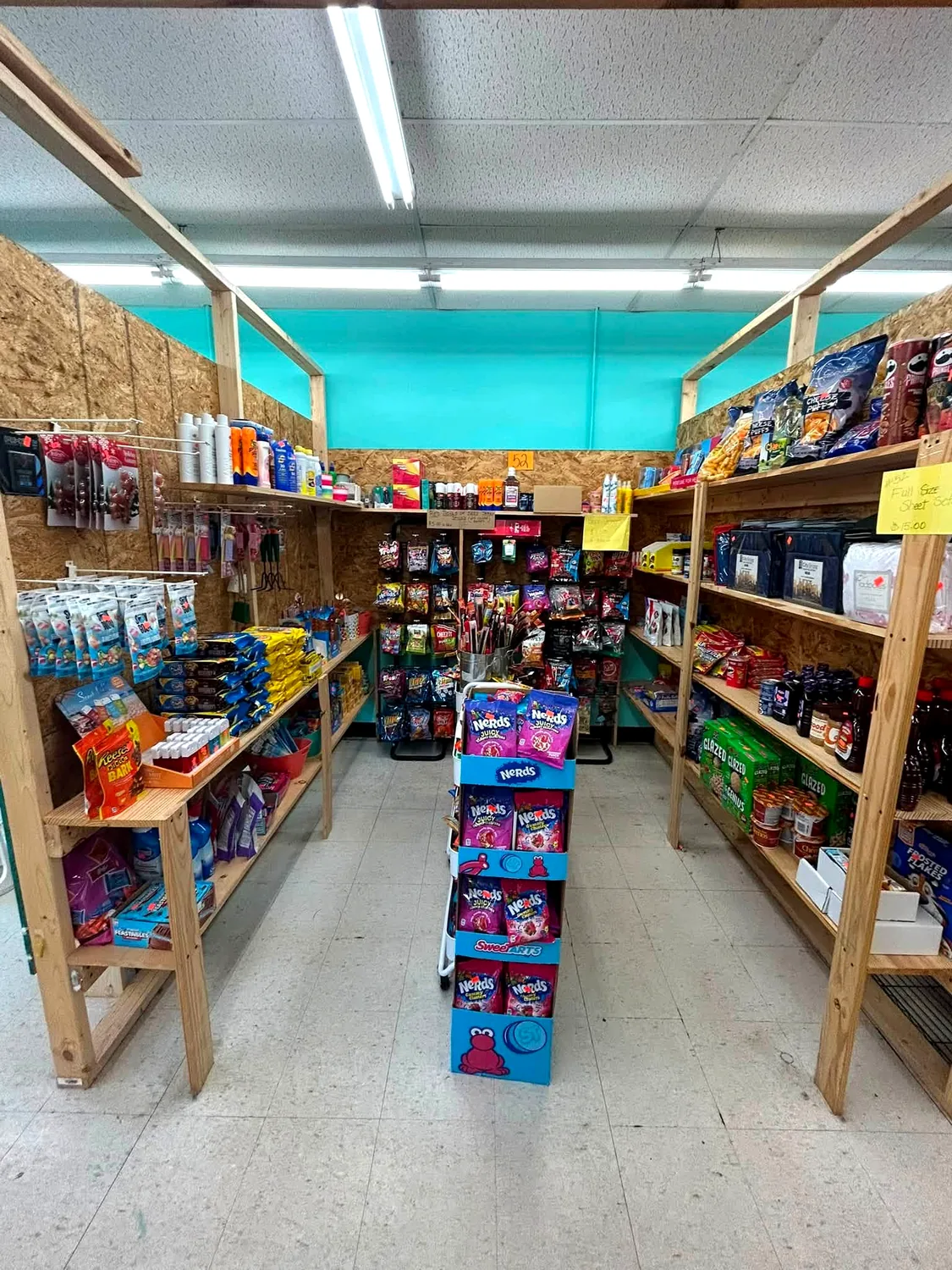 Snack and grocery booth